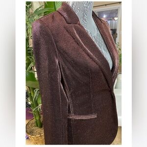 Tahari “Bronze Shine” blazer-style jacket